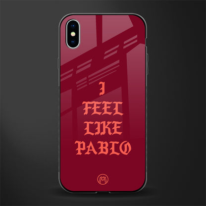 i feel like pablo glass case for iphone xs max image