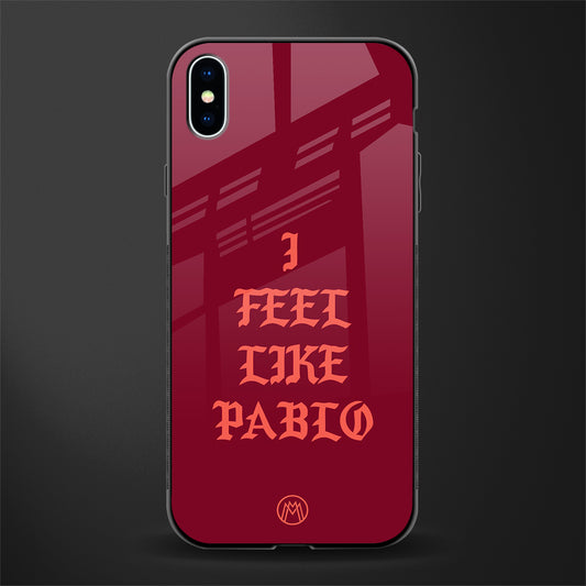 i feel like pablo glass case for iphone xs max image