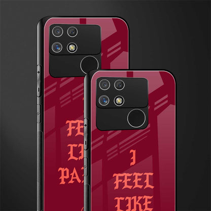 i feel like pablo back phone cover | glass case for realme narzo 50a