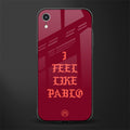 i feel like pablo glass case for iphone xr image