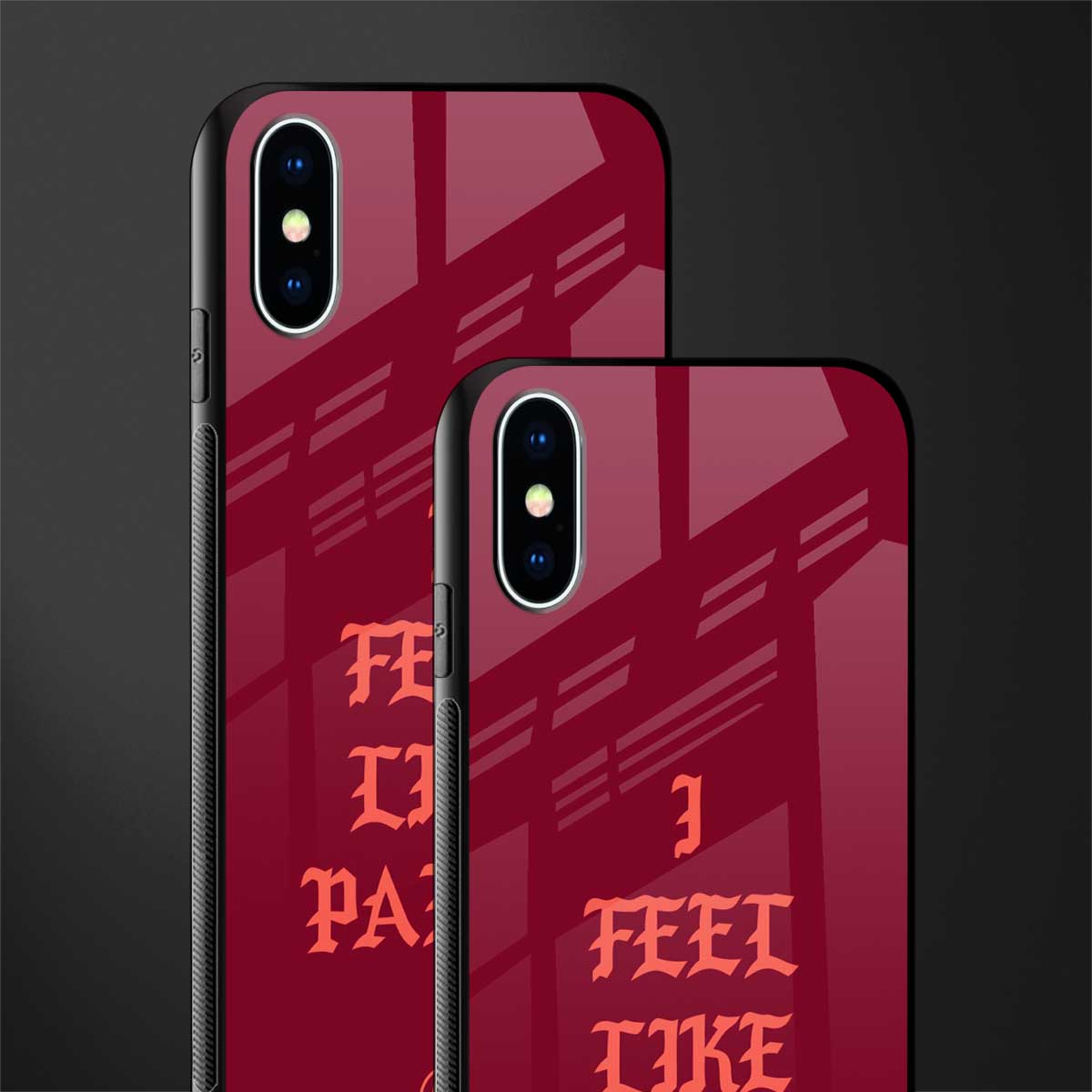 i feel like pablo glass case for iphone x image-2