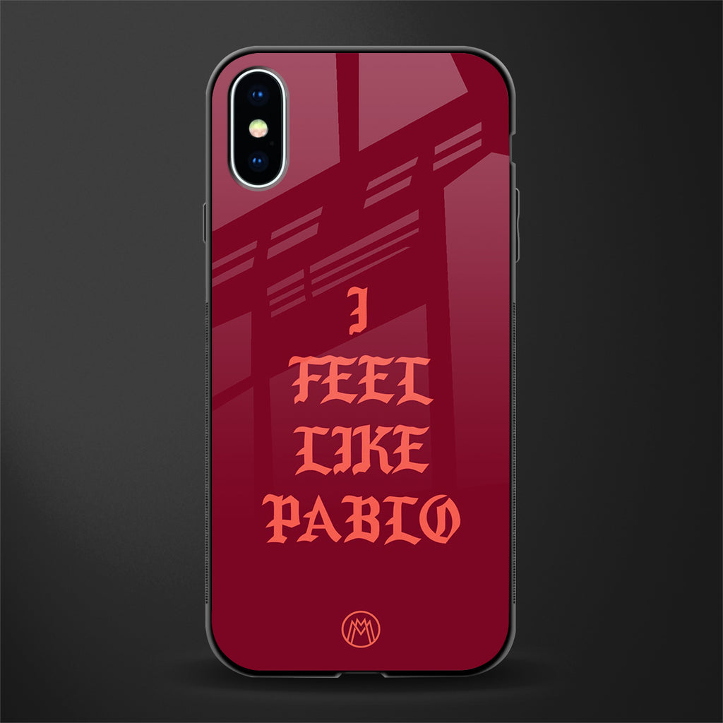 i feel like pablo glass case for iphone xs image