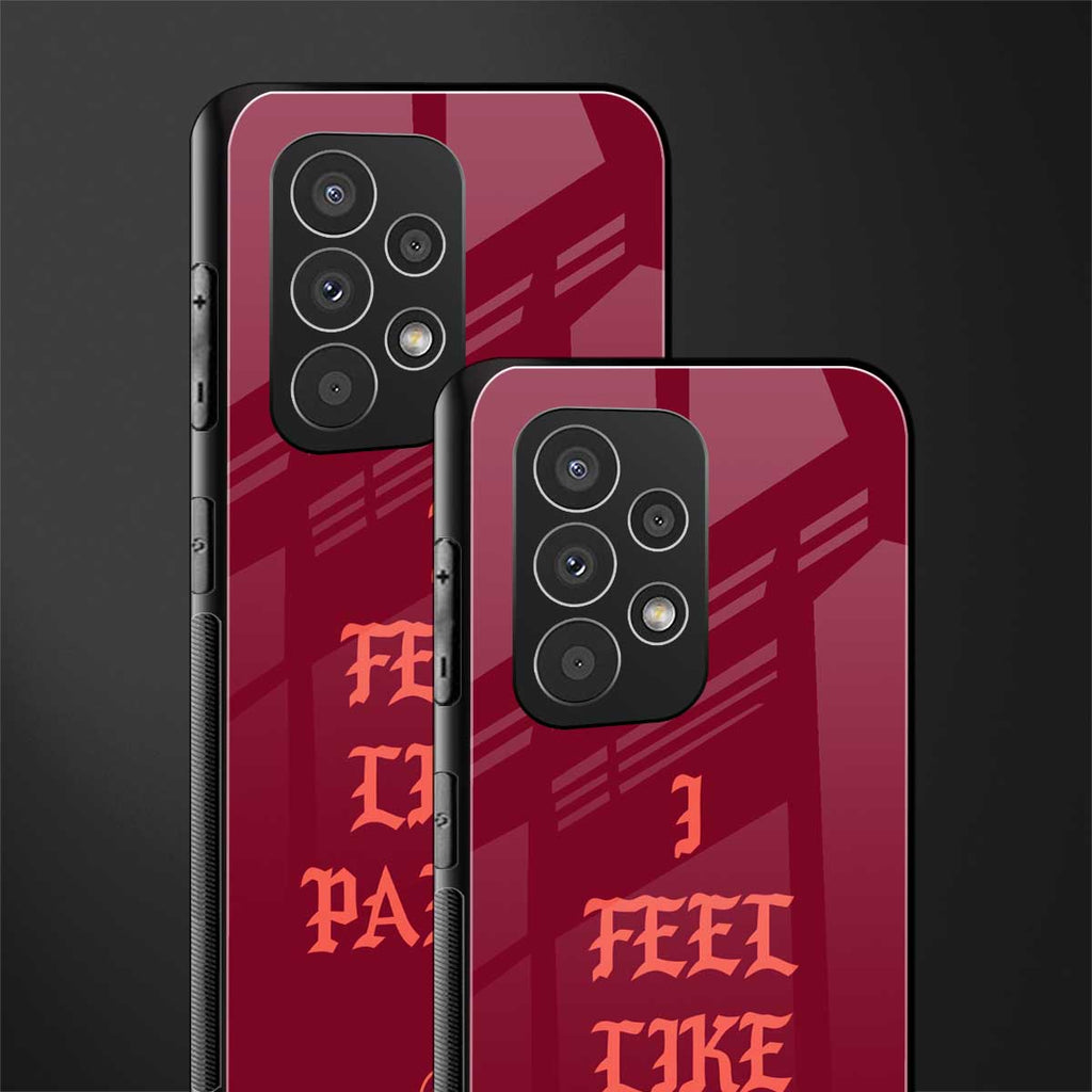 i feel like pablo back phone cover | glass case for samsung galaxy a73 5g