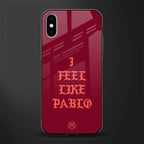 i feel like pablo glass case for iphone x image