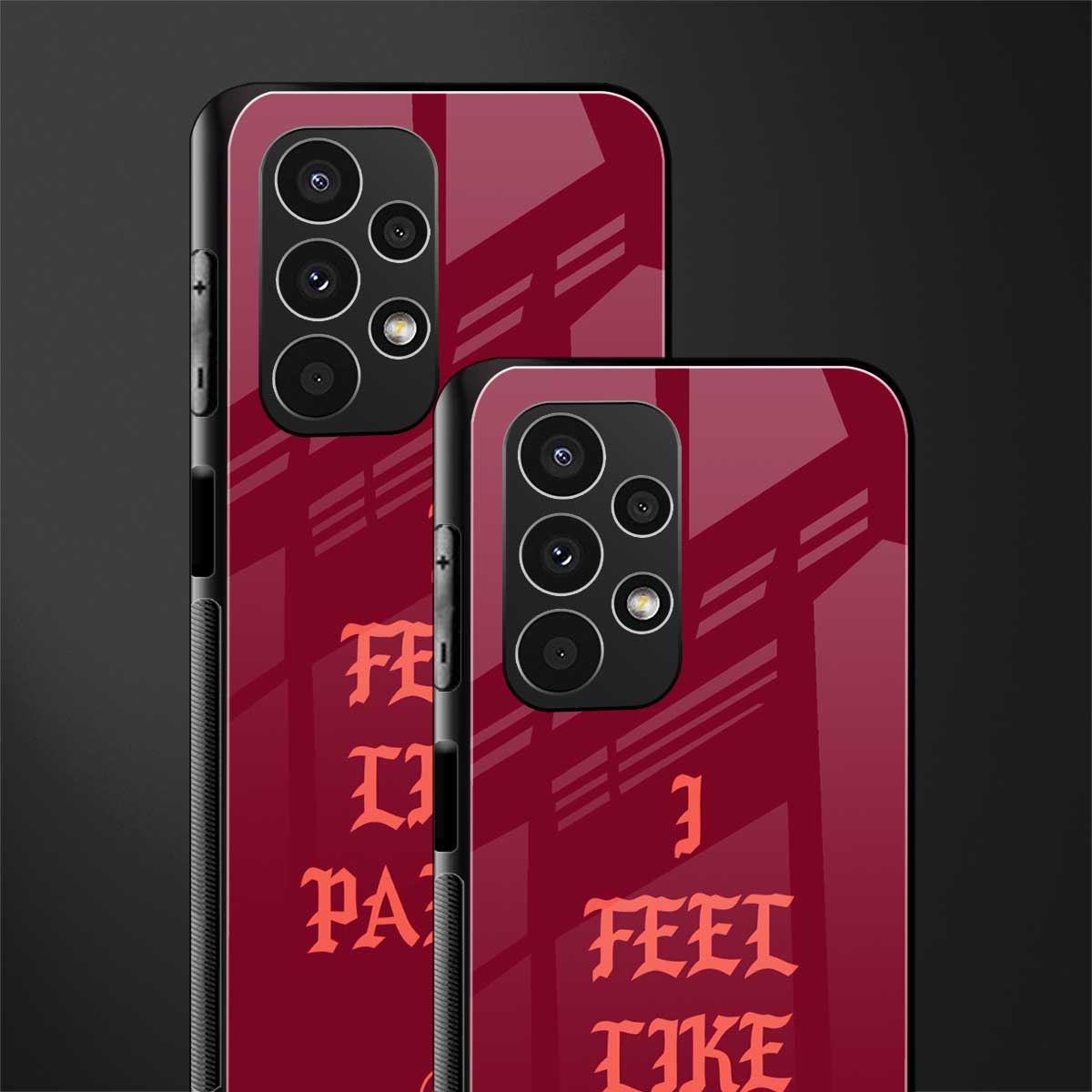 i feel like pablo back phone cover | glass case for samsung galaxy a13 4g
