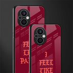 i feel like pablo back phone cover | glass case for oppo f21 pro 5g