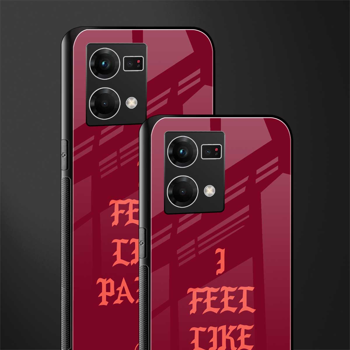 i feel like pablo back phone cover | glass case for oppo f21 pro 4g