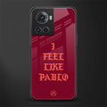 i feel like pablo back phone cover | glass case for oneplus 10r 5g