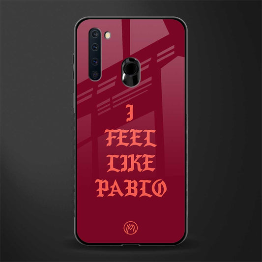 i feel like pablo glass case for samsung a21 image