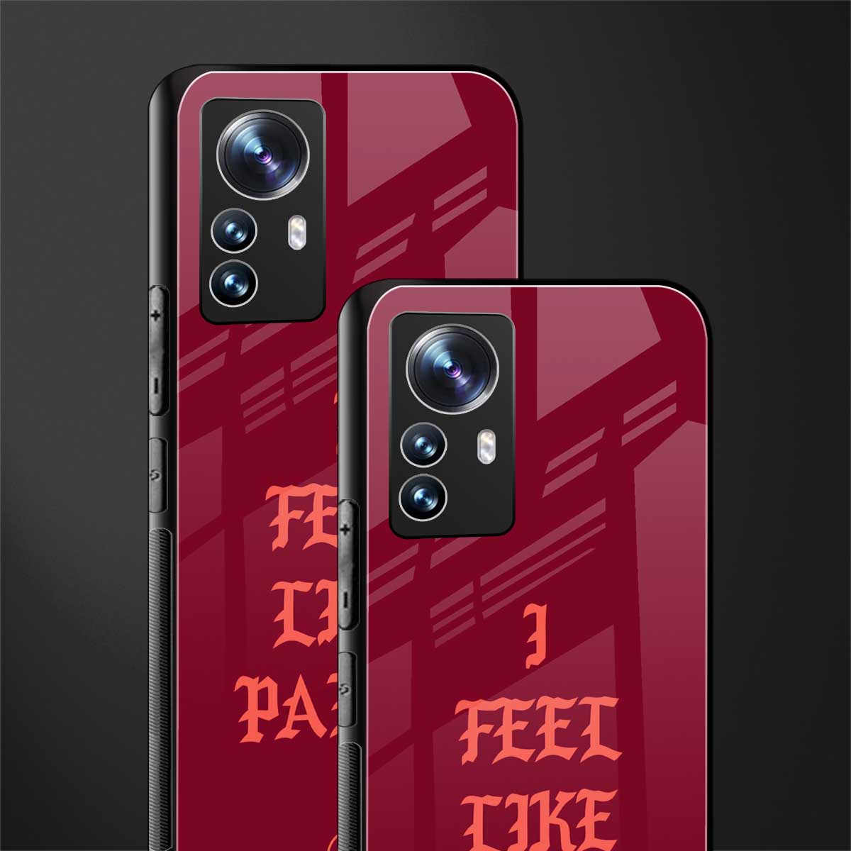 i feel like pablo back phone cover | glass case for xiaomi 12 pro