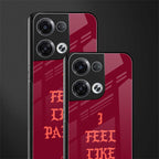 i feel like pablo back phone cover | glass case for oppo reno 8