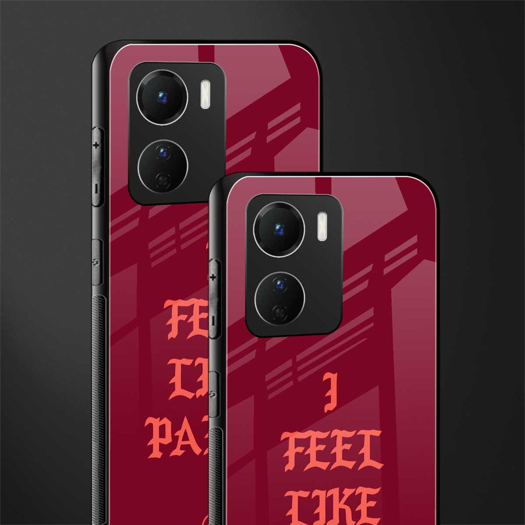 i feel like pablo back phone cover | glass case for vivo y16