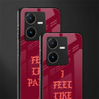 i feel like pablo back phone cover | glass case for vivo y22
