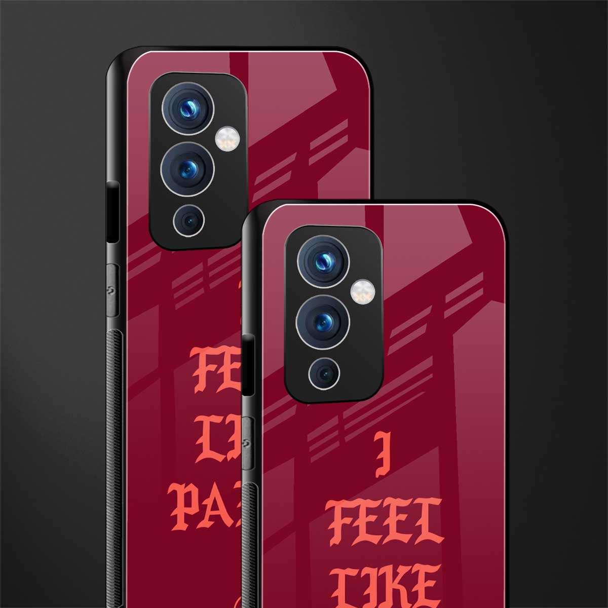 i feel like pablo back phone cover | glass case for oneplus 9