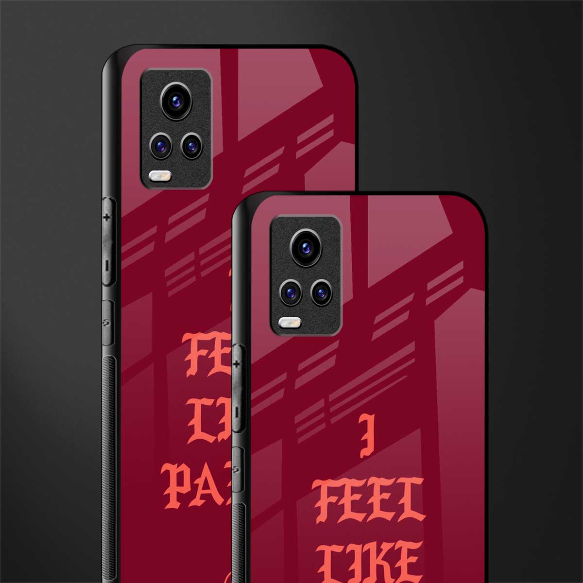 i feel like pablo back phone cover | glass case for vivo v21e 4g
