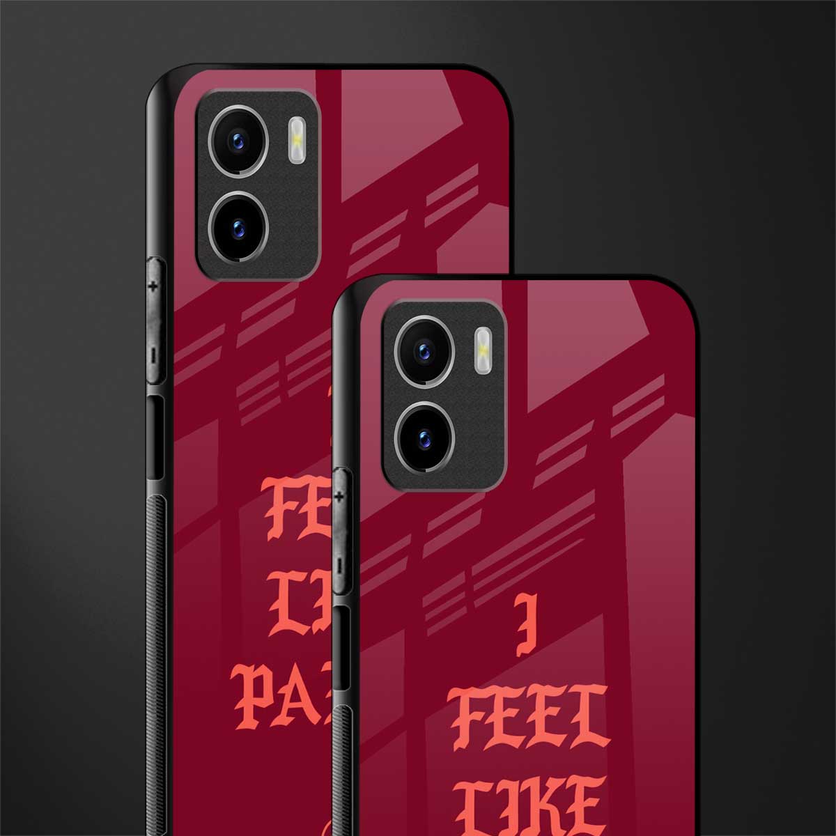 i feel like pablo back phone cover | glass case for vivo y72