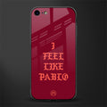 i feel like pablo glass case for iphone se 2020 image