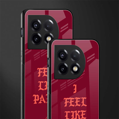 i feel like pablo back phone cover | glass case for oneplus 11