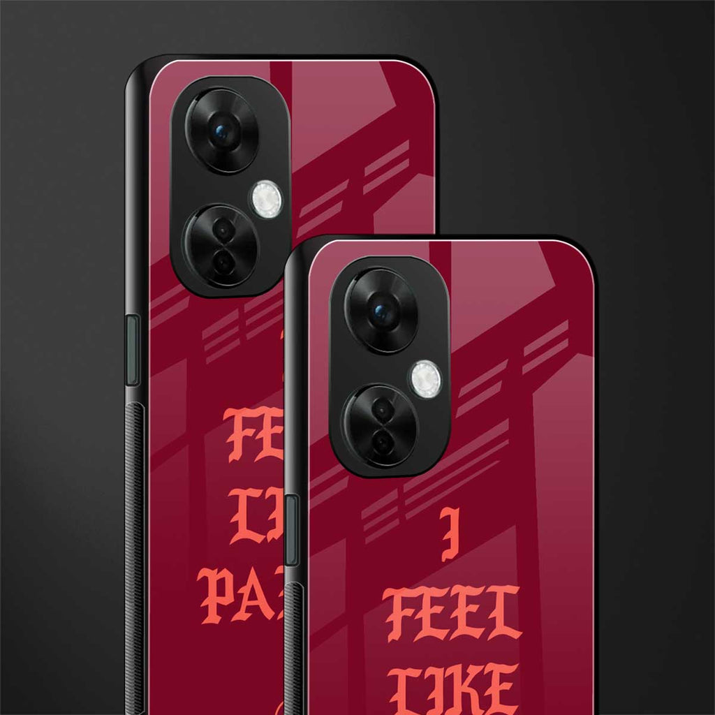 i feel like pablo back phone cover | glass case for oneplus nord ce 3 lite