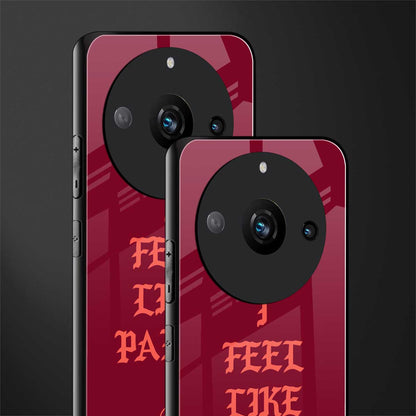 i feel like pablo back phone cover | glass case for realme 11 pro 5g