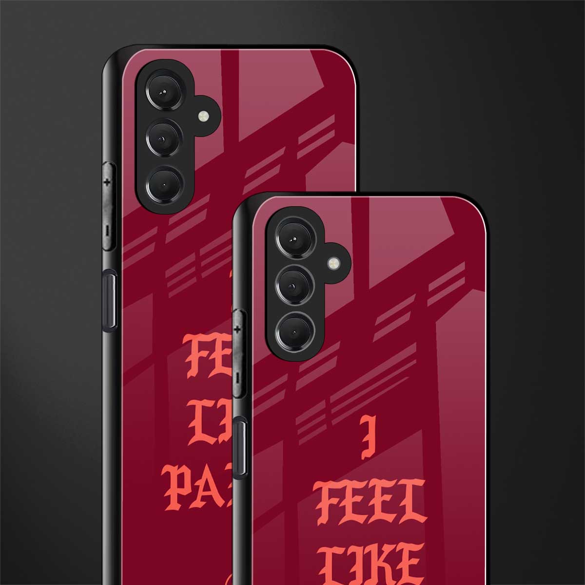i feel like pablo back phone cover | glass case for samsun galaxy a24 4g