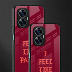 i feel like pablo back phone cover | glass case for realme c55