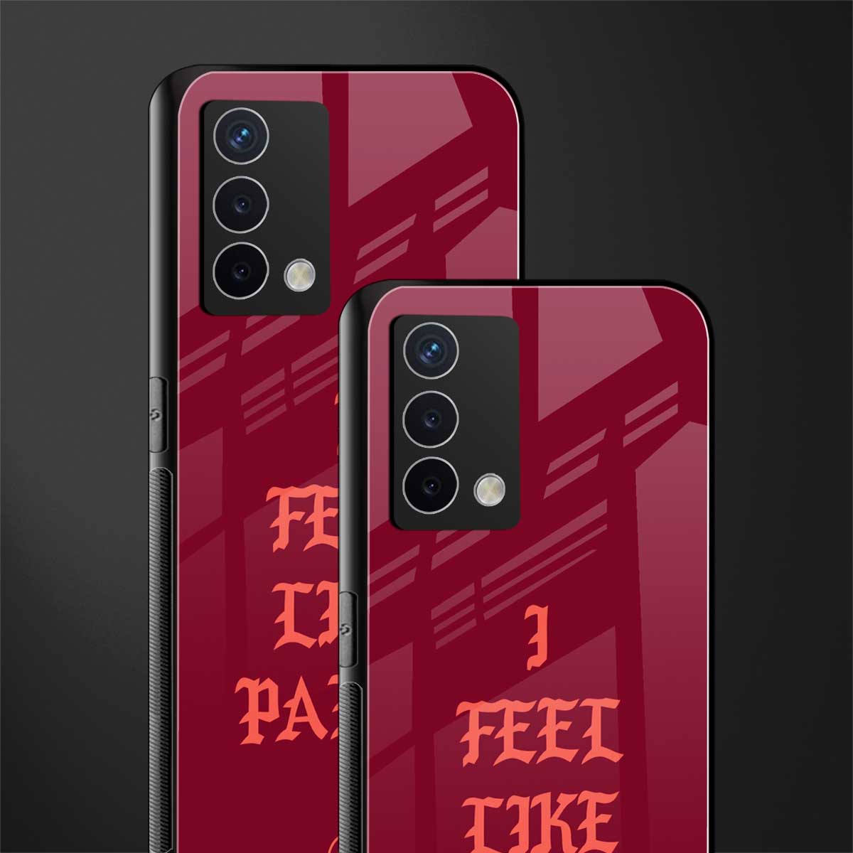 i feel like pablo back phone cover | glass case for oppo a74 4g