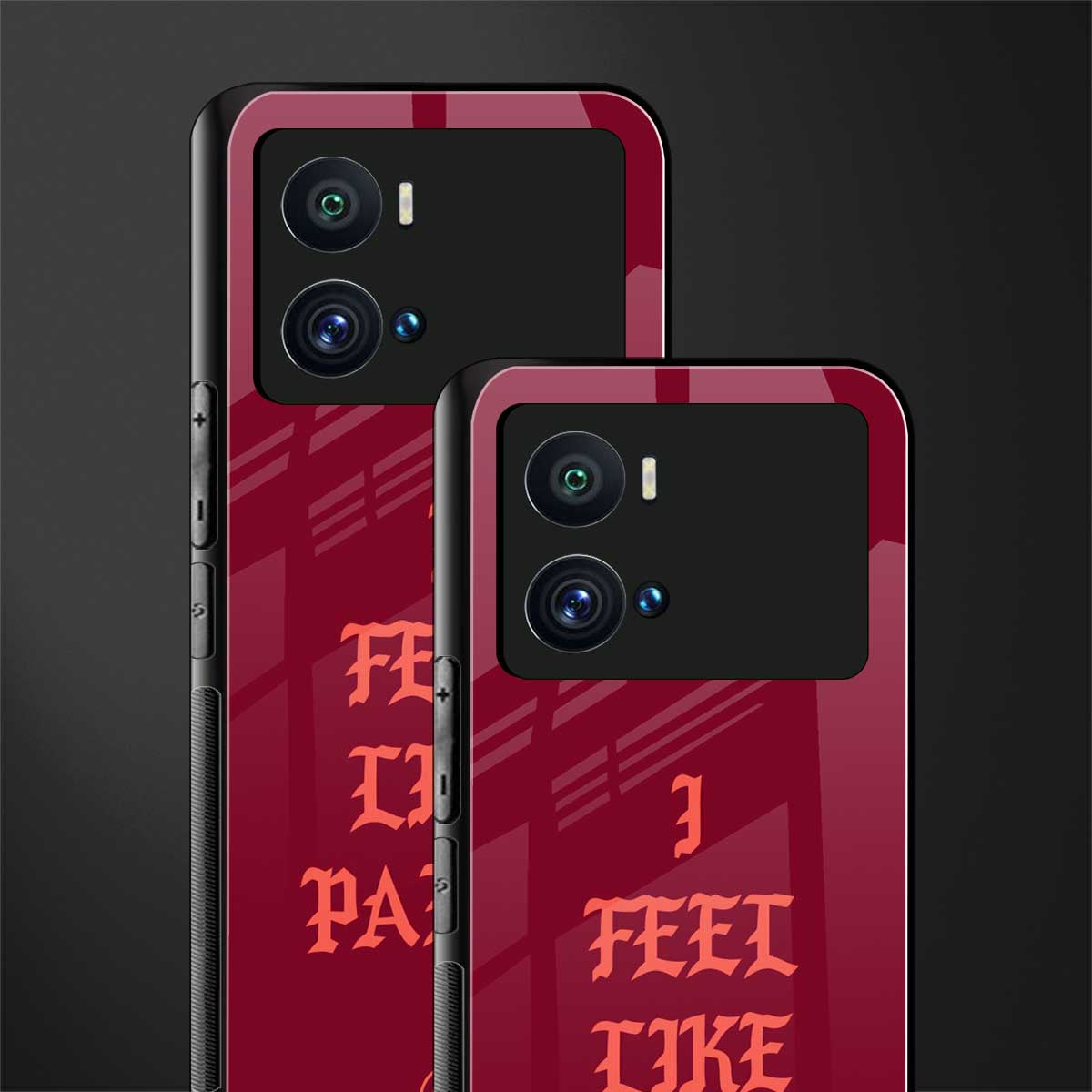 i feel like pablo back phone cover | glass case for iQOO 9 Pro