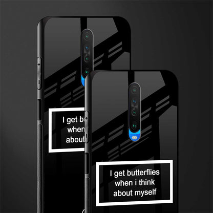 i get butterflies black edition glass case for poco x2 image-2