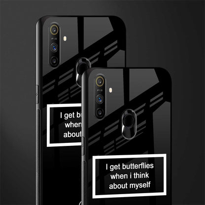 i get butterflies black edition glass case for realme narzo 20a image-2