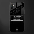 i get butterflies black edition glass case for realme narzo 10a image