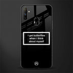 i get butterflies black edition glass case for realme narzo 10a image