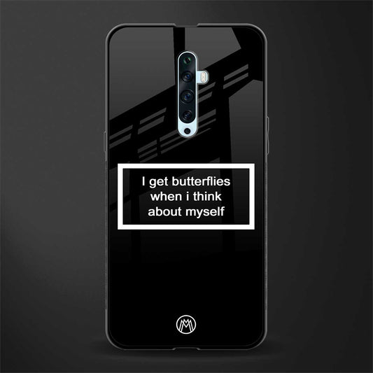 i get butterflies black edition glass case for oppo reno 2z image