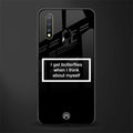 i get butterflies black edition glass case for vivo u20 image