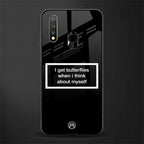 i get butterflies black edition glass case for vivo u20 image