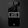 i get butterflies black edition glass case for vivo s1 pro image