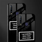 i get butterflies black edition glass case for vivo z1 pro image-2