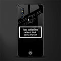 i get butterflies black edition glass case for vivo v15 image