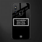 i get butterflies black edition glass case for vivo v15 image