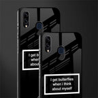 i get butterflies black edition glass case for samsung galaxy a30 image-2