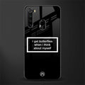 i get butterflies black edition glass case for redmi note 8 image