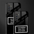 i get butterflies black edition glass case for realme 6i image-2
