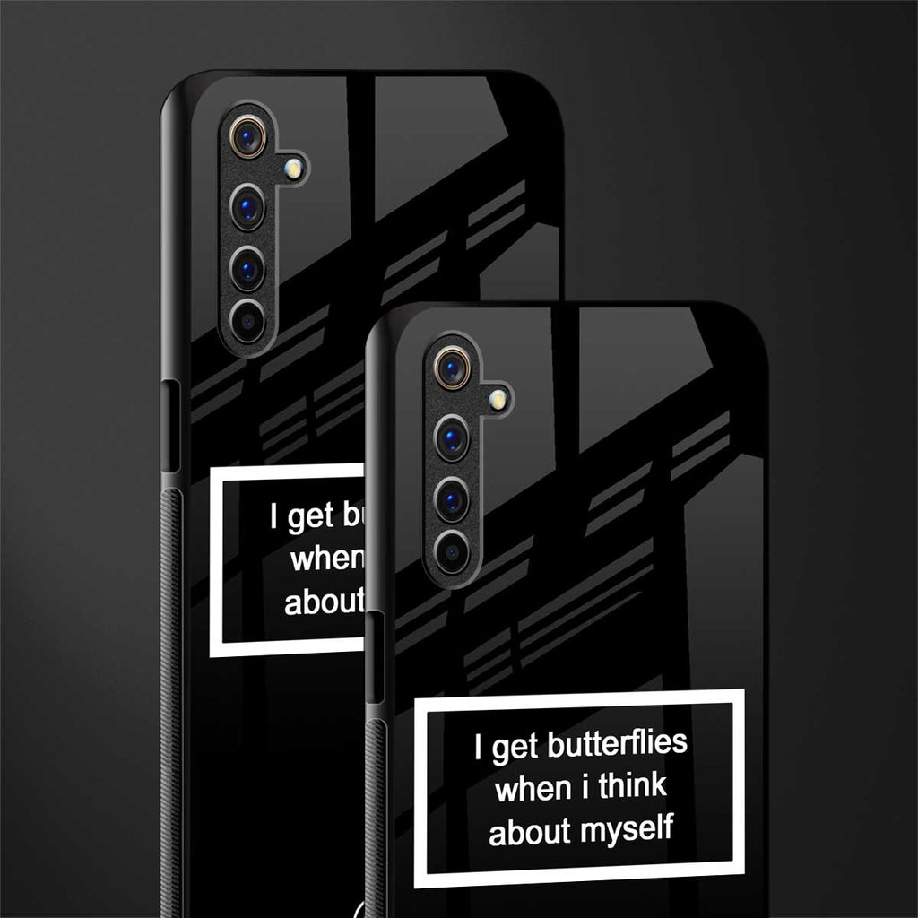 i get butterflies black edition glass case for realme 6 image-2