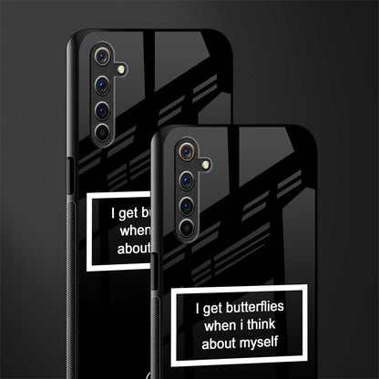 i get butterflies black edition glass case for realme 6 pro image-2