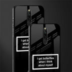 i get butterflies black edition glass case for redmi 8 image-2