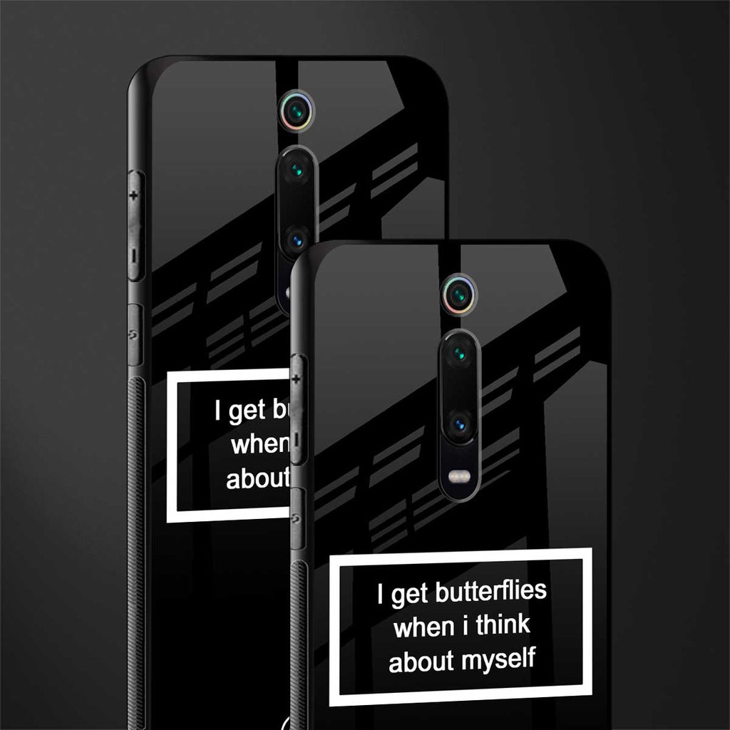 i get butterflies black edition glass case for redmi k20 image-2