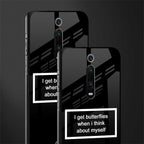 i get butterflies black edition glass case for redmi k20 image-2