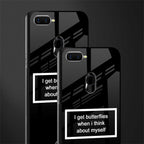 i get butterflies black edition glass case for oppo a12 image-2