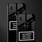 i get butterflies black edition glass case for realme 3 pro image-2