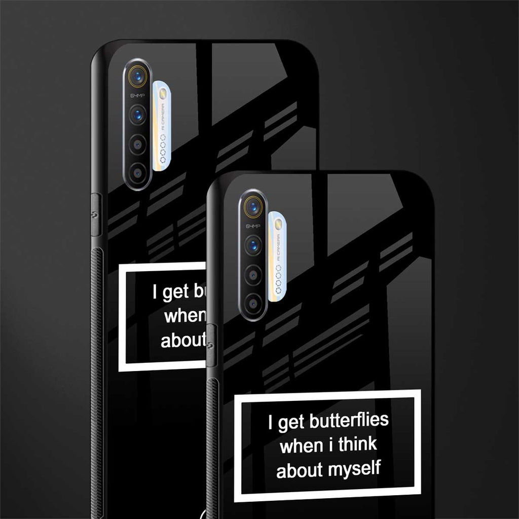 i get butterflies black edition glass case for realme x2 image-2